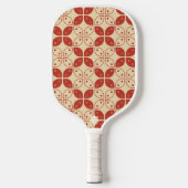 Batik Kawung, indonesisches Muster, Javanisch, Eth Pickleball Schläger (Vorderseite)