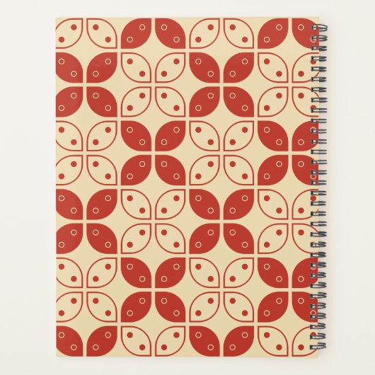 Batik Kawung, indonesisches Muster, Javanisch, Eth Planer (Rückseite)