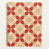 Batik Kawung, indonesisches Muster, Javanisch, Eth Planer (Vorderseite)