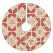 Batik Kawung, indonesisches Muster, Javanisch, Eth Polyester Weihnachtsbaumdecke (Vorderseite)