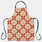 Batik Kawung, indonesisches Muster, Javanisch, Eth Schürze (Vorderseite)