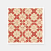 Batik Kawung, indonesisches Muster, Javanisch, Eth Serviette (Vorderseite)