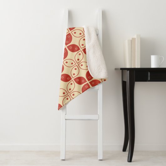 Batik Kawung, indonesisches Muster, Javanisch, Eth Sherpadecke (Beispiel)