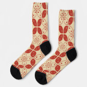 Batik Kawung, indonesisches Muster, Javanisch, Eth Socken (Linkes Detail)