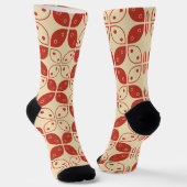 Batik Kawung, indonesisches Muster, Javanisch, Eth Socken (Gewinkelt)
