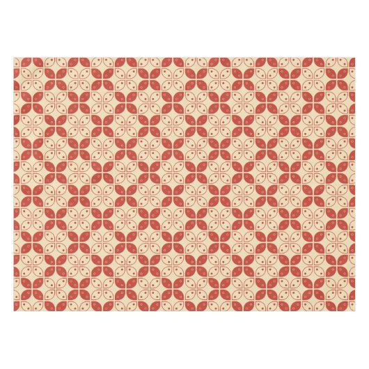 Batik Kawung, indonesisches Muster, Javanisch, Eth Tischdecke (Vorderseite (Horizontal))