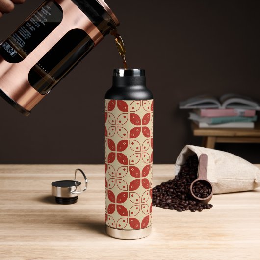 Batik Kawung, indonesisches Muster, Javanisch, Eth Trinkflasche (Kaffee)