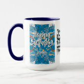 Batik-Kombitasse CM02-01 Stier Tasse (Links)