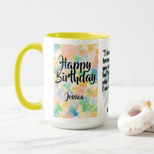 Batik-Kombitasse CM04-01 Krebs Tasse (Mit Donut)