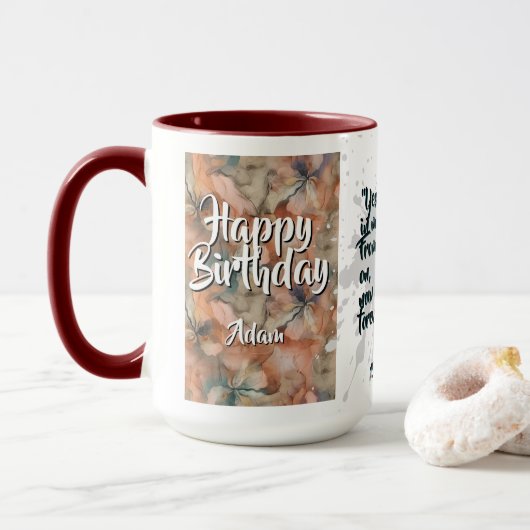 Batik-Kombitasse CM05-01 Leo Tasse (Mit Donut)