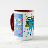 Batik-Kombitasse CM11-01 Wassermann Tasse (Vorderseite Links)