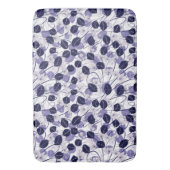 Batik Lila Blätter und Weinbilder Badematte (Vorderseite Vertikal)