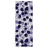 Batik Lila Blätter und Weinbilder Geschenktüte Für Weinflaschen (Vorderseite)