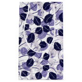 Batik Lila Blätter und Weinbilder Kleine Geschenktüte (Vorderseite)