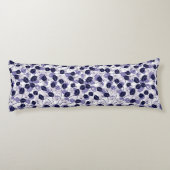 Batik Lila Blätter und Weinbilder Seitenschläferkissen (Rückseite)