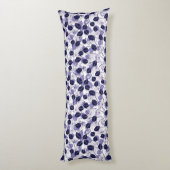 Batik Lila Blätter und Weinbilder Seitenschläferkissen (Rückseite (Vertikal))