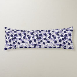 Batik Lila Blätter und Weinbilder Seitenschläferkissen