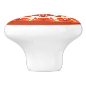 Batik Mandala Muster in Rust Red Keramikknauf (Seitenansicht)