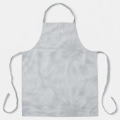 Batik | Moderne Minimalistisch-Grau-Monogramm-Schü Schürze (Vorderseite)
