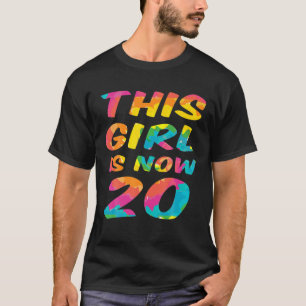 Batik-Motiv Sagen Mädchen Tochter Kind 20. Geburts T-Shirt