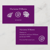 Batik-Muscheln-Mama oder nennende Karte (Vorne/Hinten)