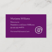 Batik-Muscheln-Mama oder nennende Karte (Rückseite)