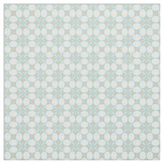 Batik-nahtloses Muster-Gewebe im Aqua und in TAN Stoff