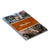 Batik Name und Foto Collage Notebook Notizblock (Rechte Seite)