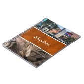 Batik Name und Foto Collage Notebook Notizblock (Linke Seite)