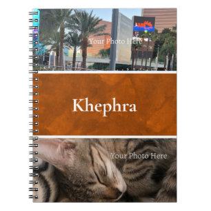 Batik Name und Foto Collage Notebook Notizblock