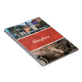 Batik Name und Foto Collage Notebook Notizblock (Rechte Seite)