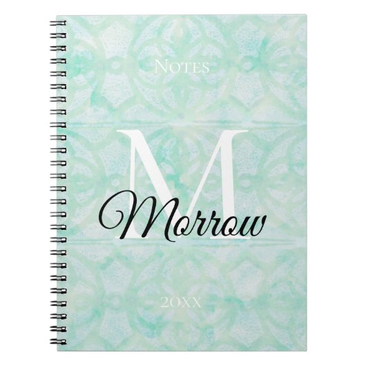 Batik-Name und Jahr Notizblock (Vorderseite)