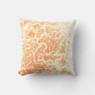 Batik Painting Boho Fibre Art Pillow Kissen