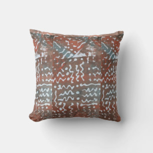 Batik Painting Boho Fibre Art Pillow Kissen
