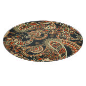 Batik Paisley: Vintages nahtloses Muster. Schneidebrett (Ecke)