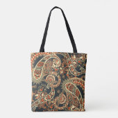 Batik Paisley: Vintages nahtloses Muster. Tasche (Rückseite)