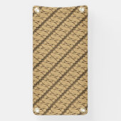 Batik Parang, indonesisches Muster, Javanisch, eth Banner (Vertikal)