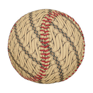 Batik Parang, indonesisches Muster, javanisch, eth Baseball