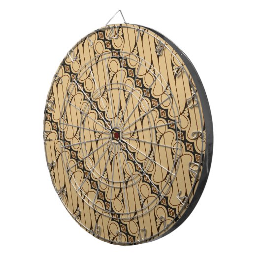 Batik Parang, indonesisches Muster, Javanisch, eth Dartscheibe (Vorderseite rechts)