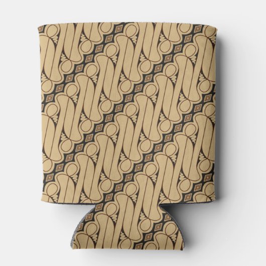 Batik Parang, indonesisches Muster, Javanisch, eth Dosenkühler (Rückseite)