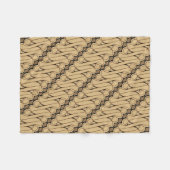 Batik Parang, indonesisches Muster, Javanisch, eth Fleecedecke (Vorderseite (Horizontal))