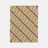 Batik Parang, indonesisches Muster, Javanisch, eth Fleecedecke (Vorderseite)