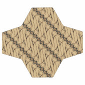 Batik Parang, indonesisches Muster, Javanisch, eth Fußball (Flach)