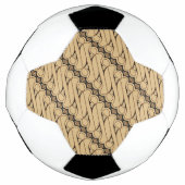 Batik Parang, indonesisches Muster, Javanisch, eth Fußball (Vorderseite)