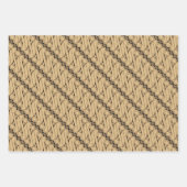 Batik Parang, indonesisches Muster, Javanisch, eth Geschenkpapier Set (Vorderseite 2)