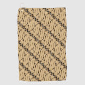 Batik Parang, indonesisches Muster, Javanisch, eth Golfhandtuch (Vorderseite)
