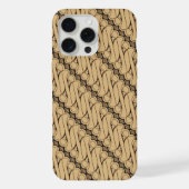 Batik Parang, indonesisches Muster, Javanisch, eth iPhone Hülle (Rückseite)