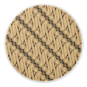 Batik Parang, indonesisches Muster, Javanisch, eth Keramikknauf (Vorderseite)