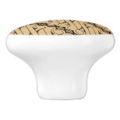 Batik Parang, indonesisches Muster, Javanisch, eth Keramikknauf (Seitenansicht)