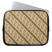 Batik Parang, indonesisches Muster, Javanisch, eth Laptopschutzhülle (Vorderseite)